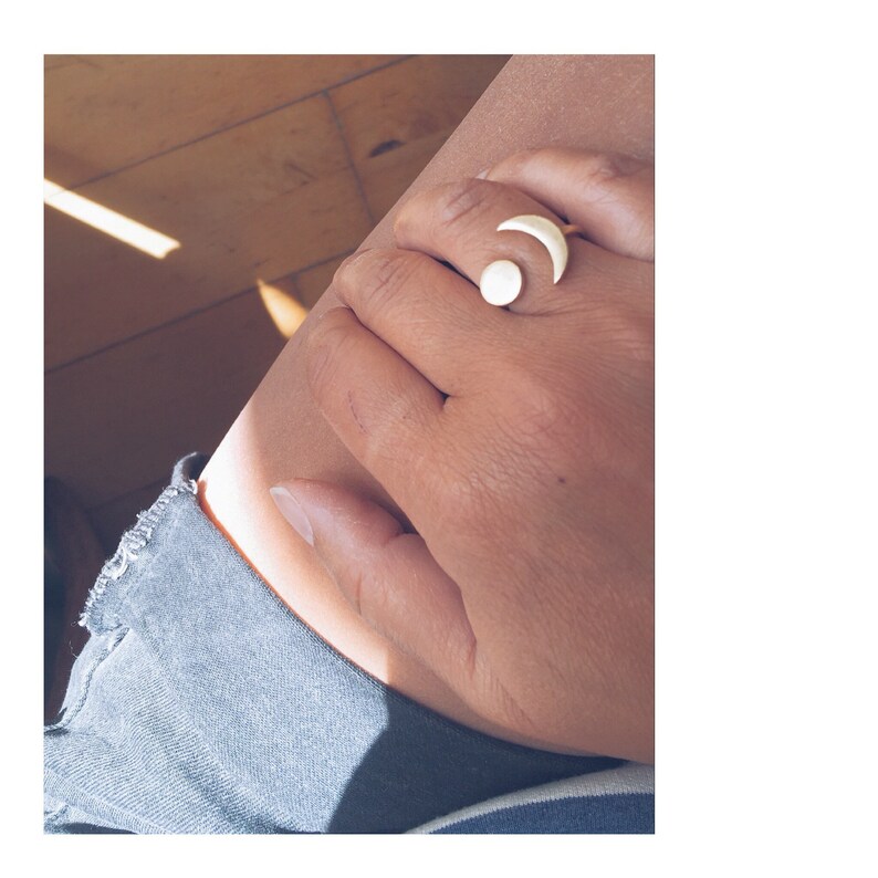 Moon Ring Brass Cast Sun