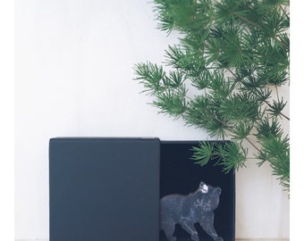 Woodland Black Bear Pin/Brooch