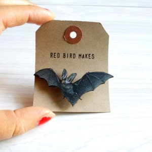 Bat Pin Brooch - Lasercut Wood