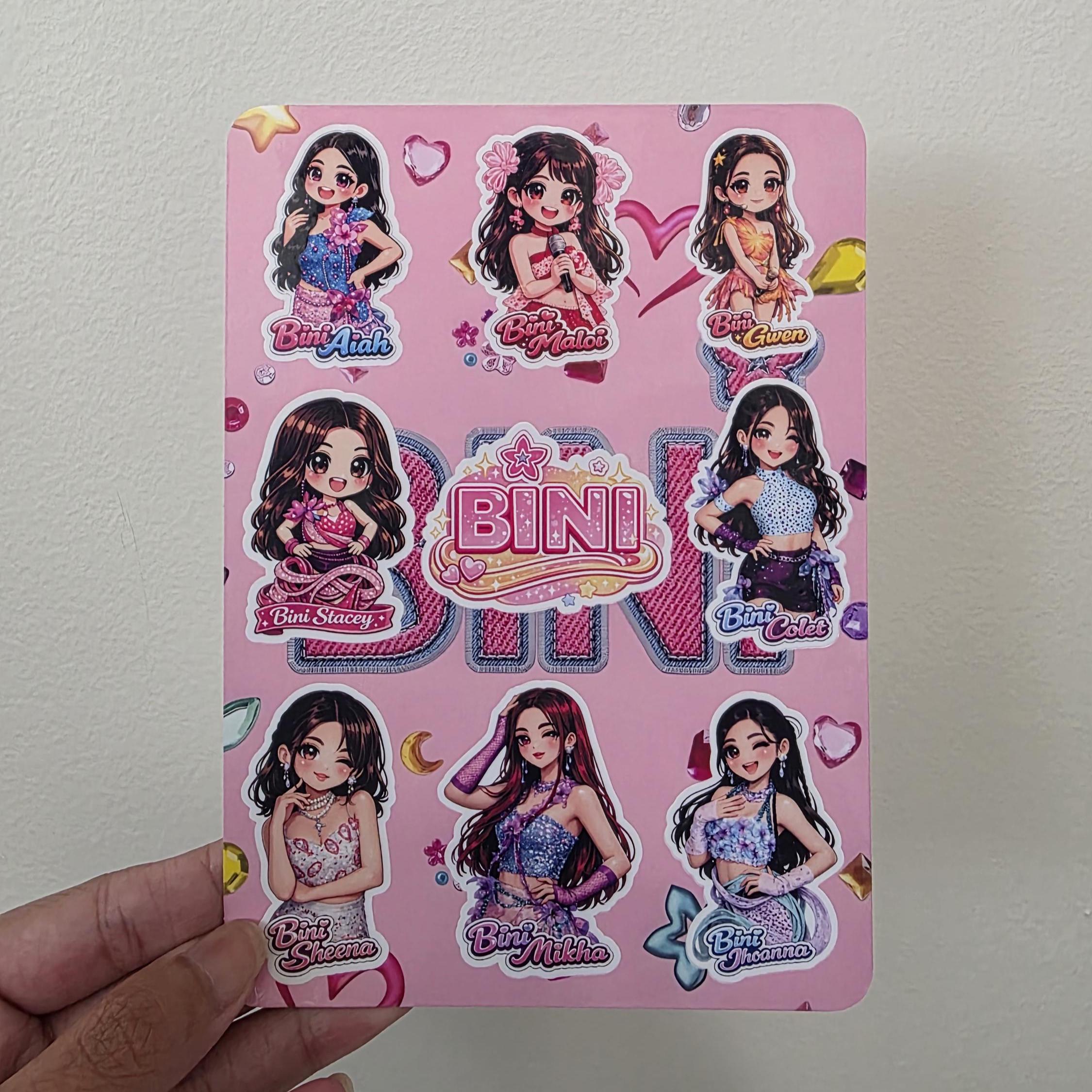 BINI Inspired Vinyl Sticker Sheet | Waterproof Decals | POP GROUP - Etsy