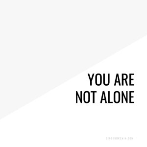 NOT ALONE // 2 strung letters, minimalist design, text only garland, mental health awareness, affirmation, charity donation, fundraising image 4