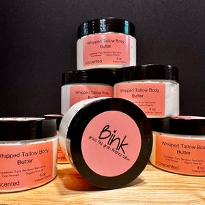 Whipped tallow body butter, 4 oz, tallow cream, tallow moisturizer, tallow balm, grass-fed, all-natural,whipped, silky, bridesmaids gifts