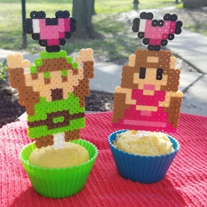 Descarga digital: Patrón de cuentas Perler para decoración de tartas de La Leyenda de Zelda