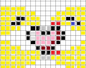 Digital Download — Pacman Cake Decoration/Topper Pixel Pattern