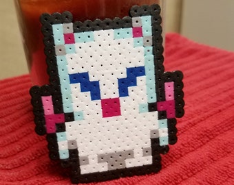 Moogle from Final Fantasy Perler Bead Art