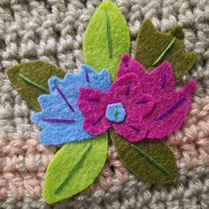 Spring Flowers Crochet Scarf image 2