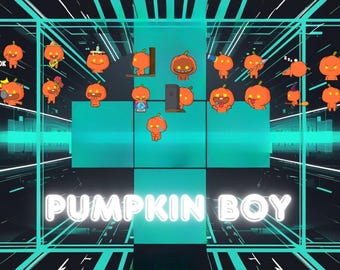 Halloween Pumpkin Boy – Cute Emote for Twitch, Discord YouTube