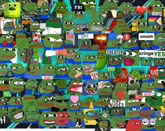 Pepe Emote Megapack – 250+ Emotes for Twitch, Discord & YouTube (Digital Download)