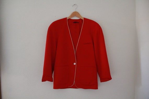 RED BURBERRYS’ Prorsum Blazer • Vintage • Authent… - image 10