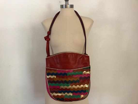 Vintage Sharif Leather Handbag | 1990's Fashion |
