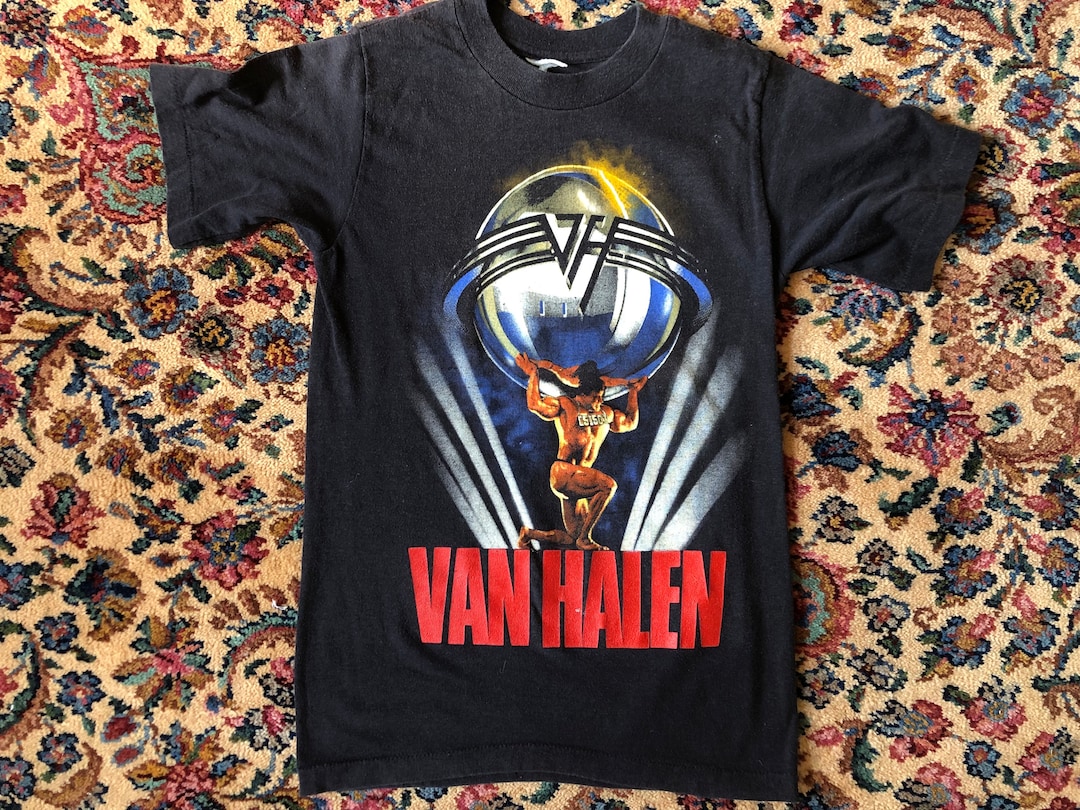 1980 Van Halen Vintage Band Tour Rock Concert Tee Shirt 80s