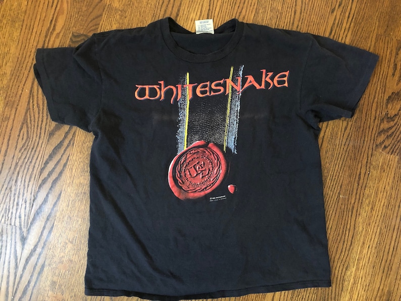 Whitesnake Vintage Concert Tee Shirt Authentic Brockum 1990's