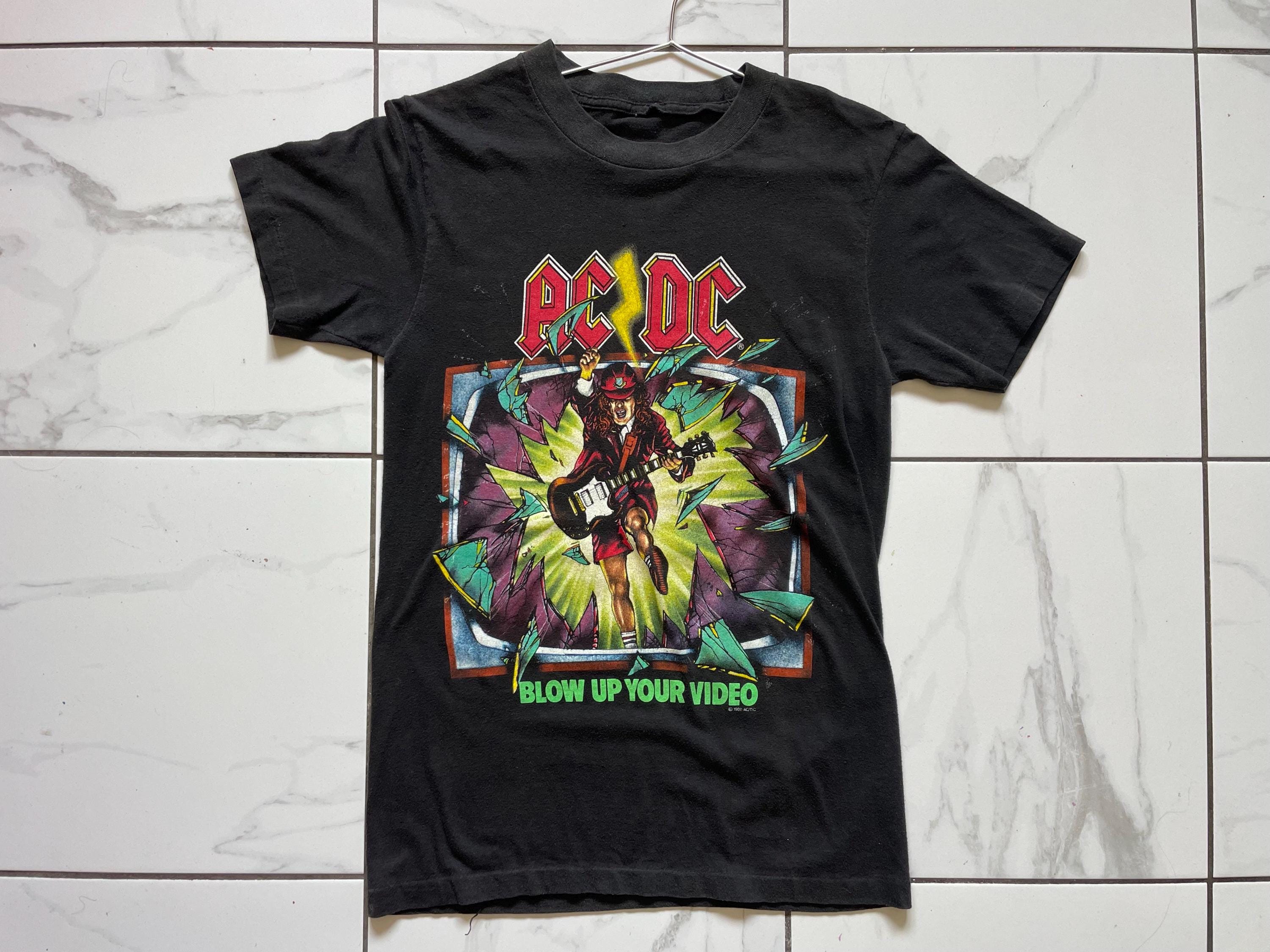 ACDC Blow Up Your Video ワールドツアー コンサート Tシャツ 1988