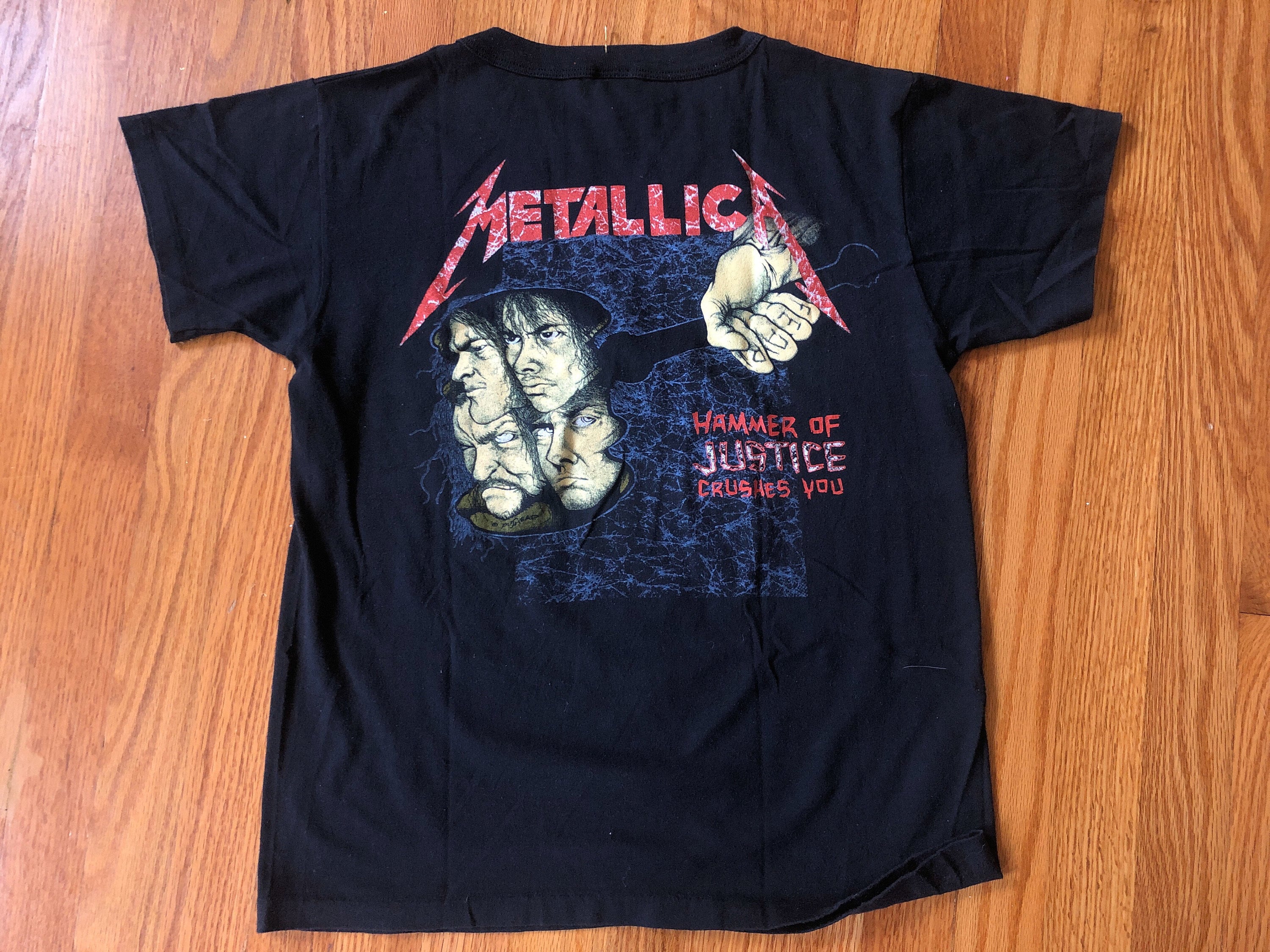 Metallica and Justice for All 1994 Vintage Concert T-shirt 