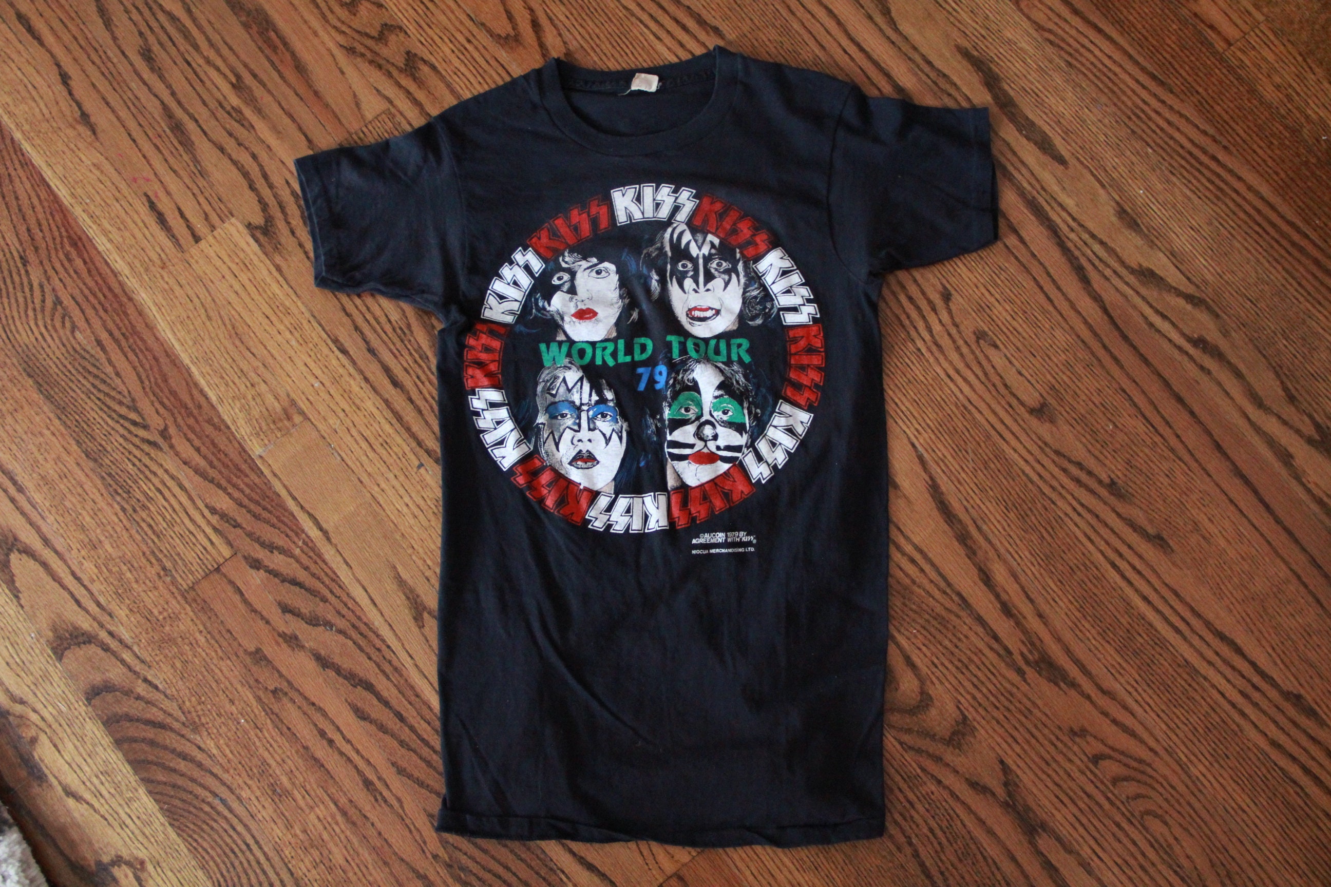 ヴィンテージ キッス 1979 ダイナスティ ツアー Tシャツ、オークイン 