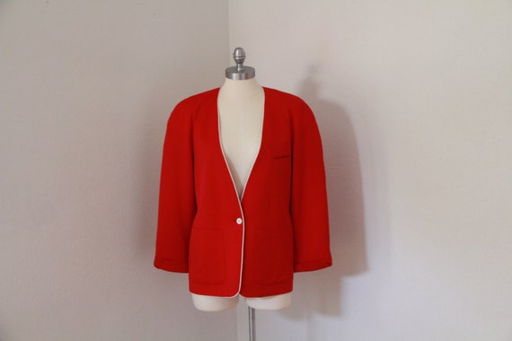 RED BURBERRYS’ Prorsum Blazer • Vintage • Authent… - image 6