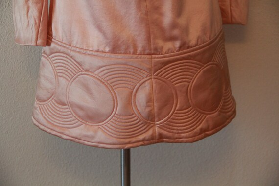 1969 Pierre Cardin Satin Space Age Mod Mini Dress… - image 7