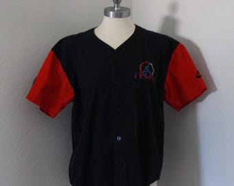 Vintage Rare Nike Air Michael Jordan Baseball Button Up Jersey Shirt OG