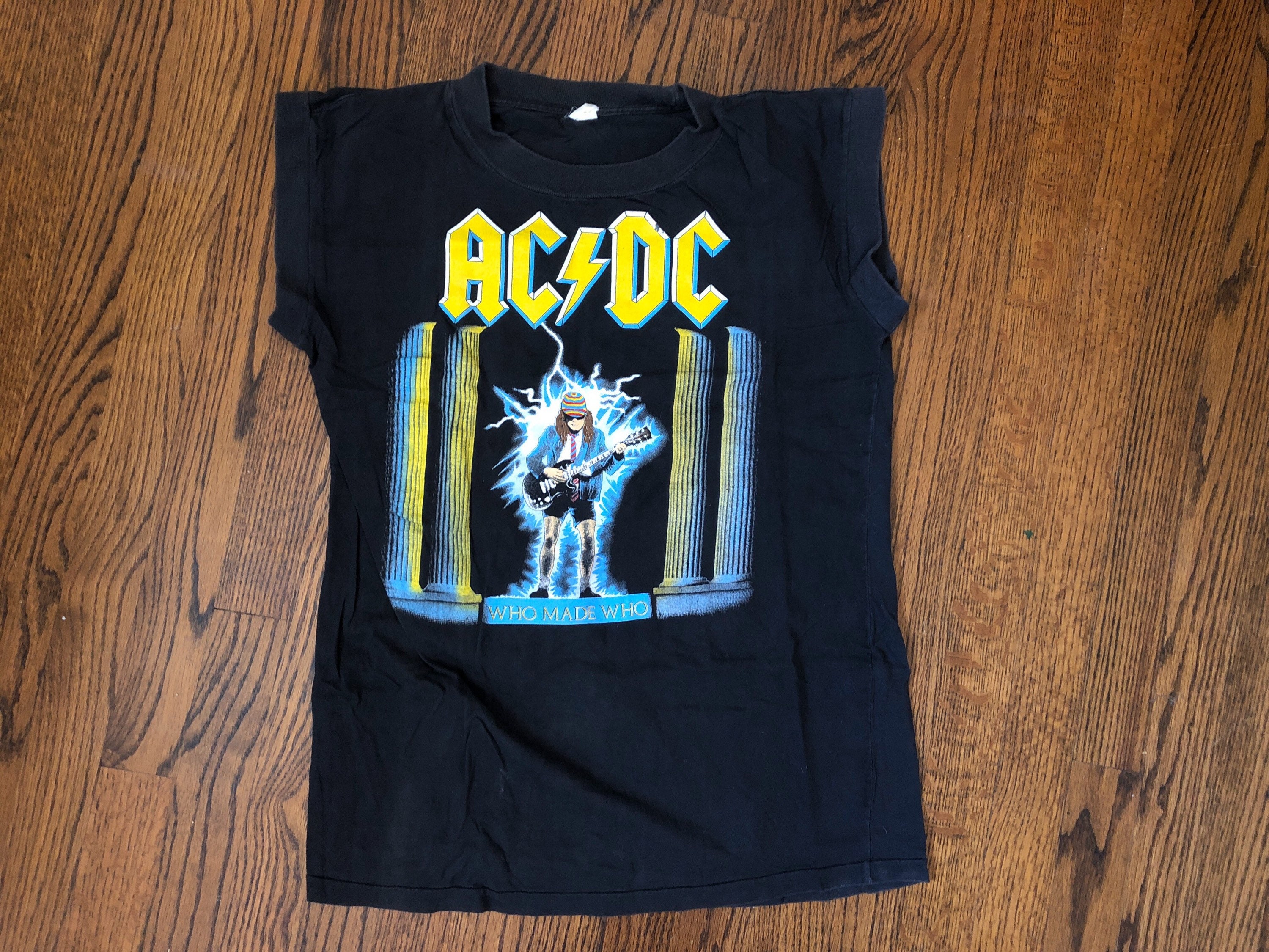 Vintage 1986 ACDC Who Made Who Sleeveless Vintage Concert Tees