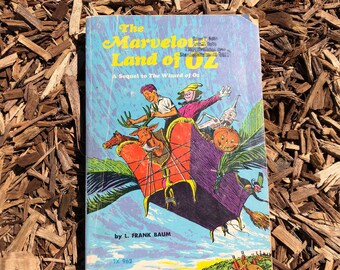 The Marvelous Land of OZ L. Frank Baum, illustriert von John R. Neill, Dom Lupo Cover, 1960er / 1970er Kinderbuch