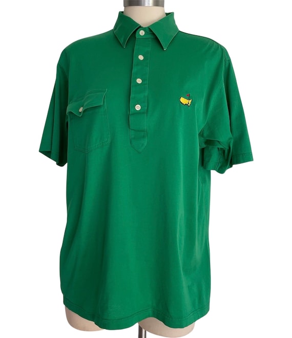 Vintage 80s Masters Augusta National Golf Shop Mens Large Polo