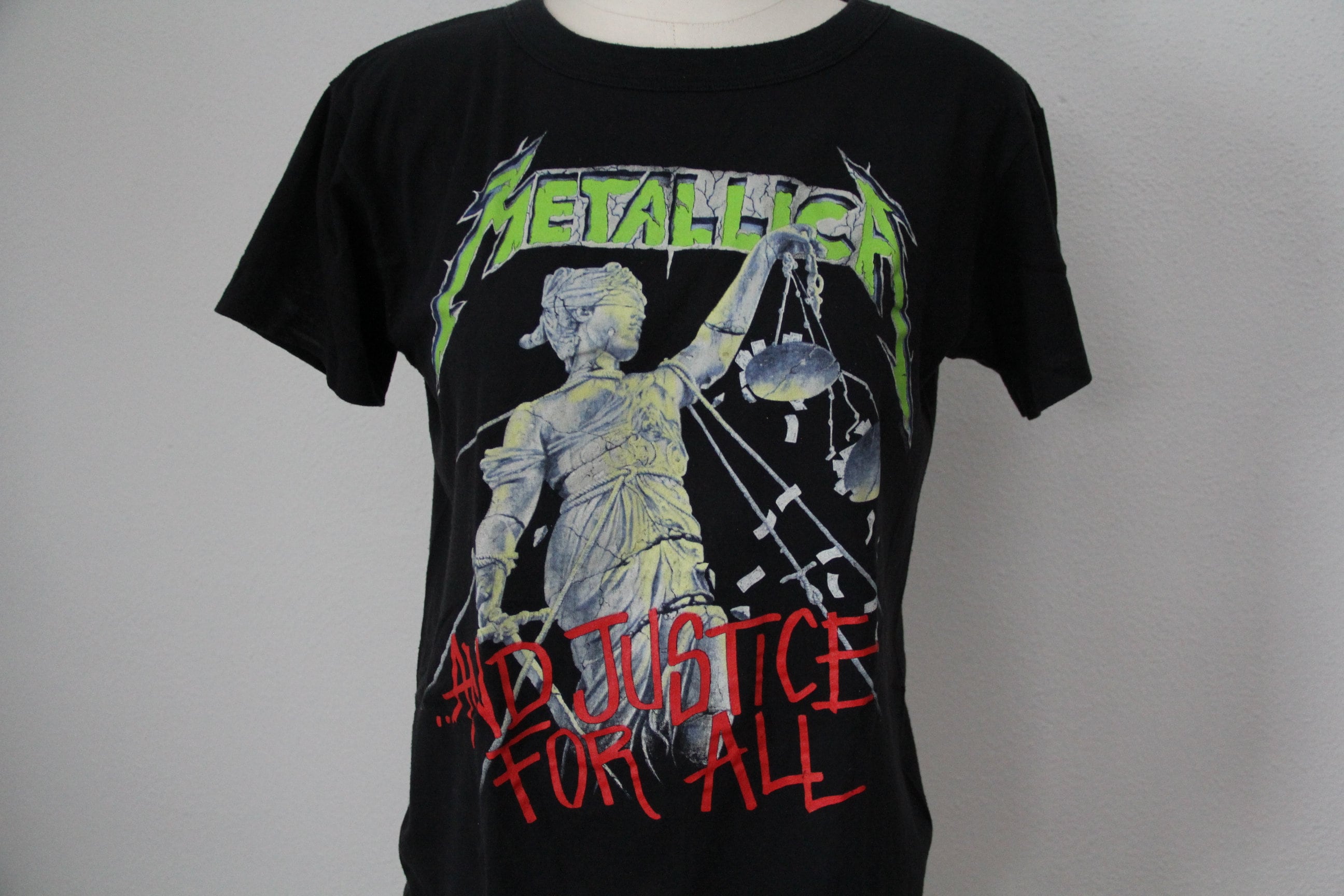Metallica and Justice for All 1994 Vintage Concert T-shirt hammer 