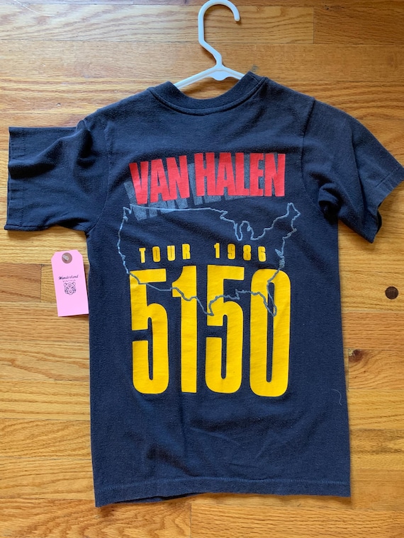 Van Halen 5150, Tour 1986, Vintage Band Tee Concert T-shirts