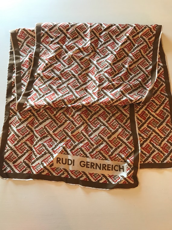 Vintage Rudi Gernreich silk scarf