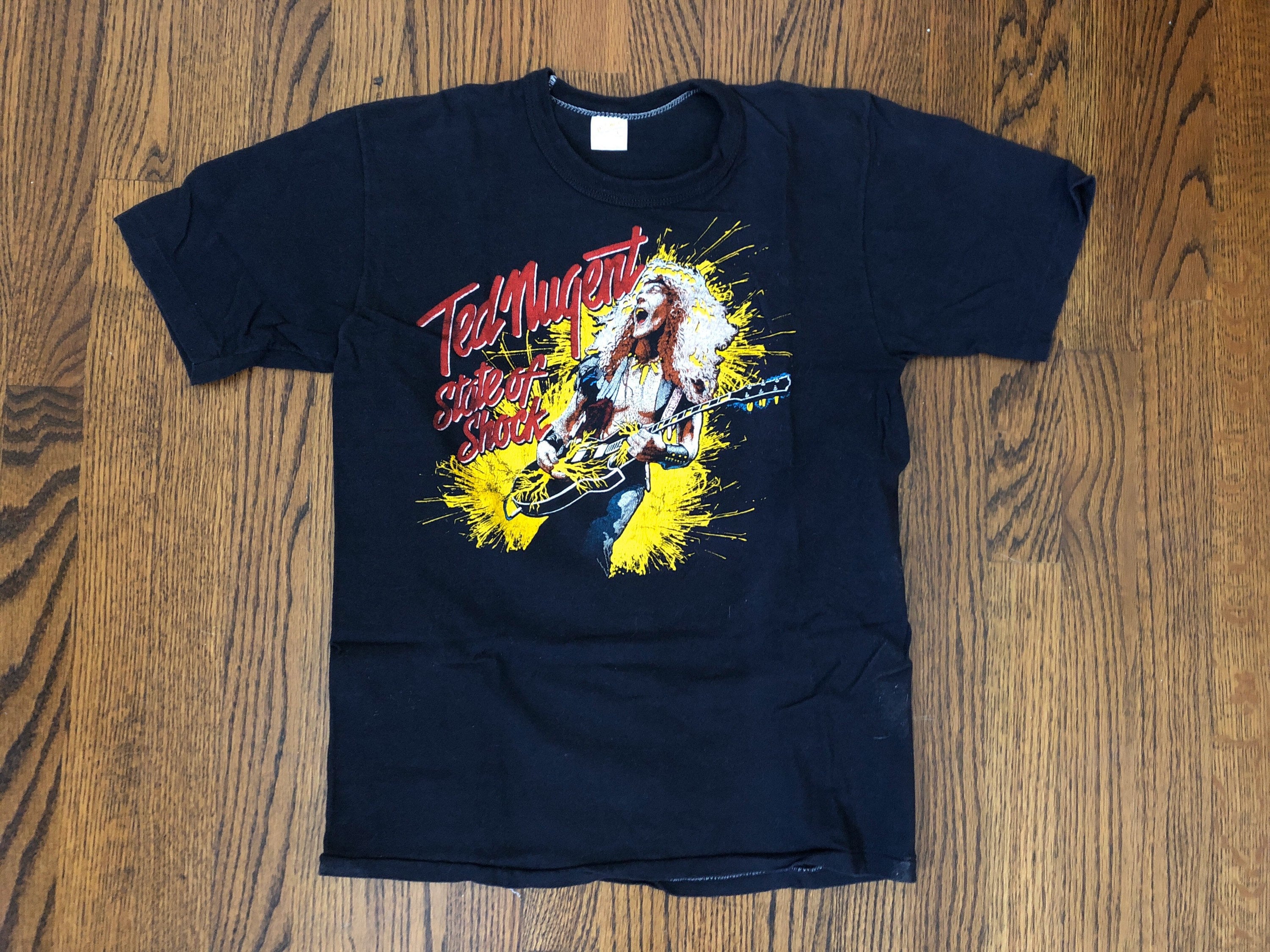 Ted Nugent Tour T-shirt 1979 State of Shock Live at Mile High Tee