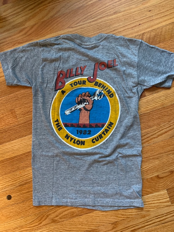 Billy Joel 1982 the Nylon Curtain, Concert T-shirt, Souvenir, A 