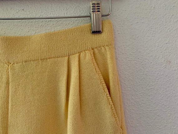 St. John Shorts, Yellow Knit Sportswear by Marie … - image 3