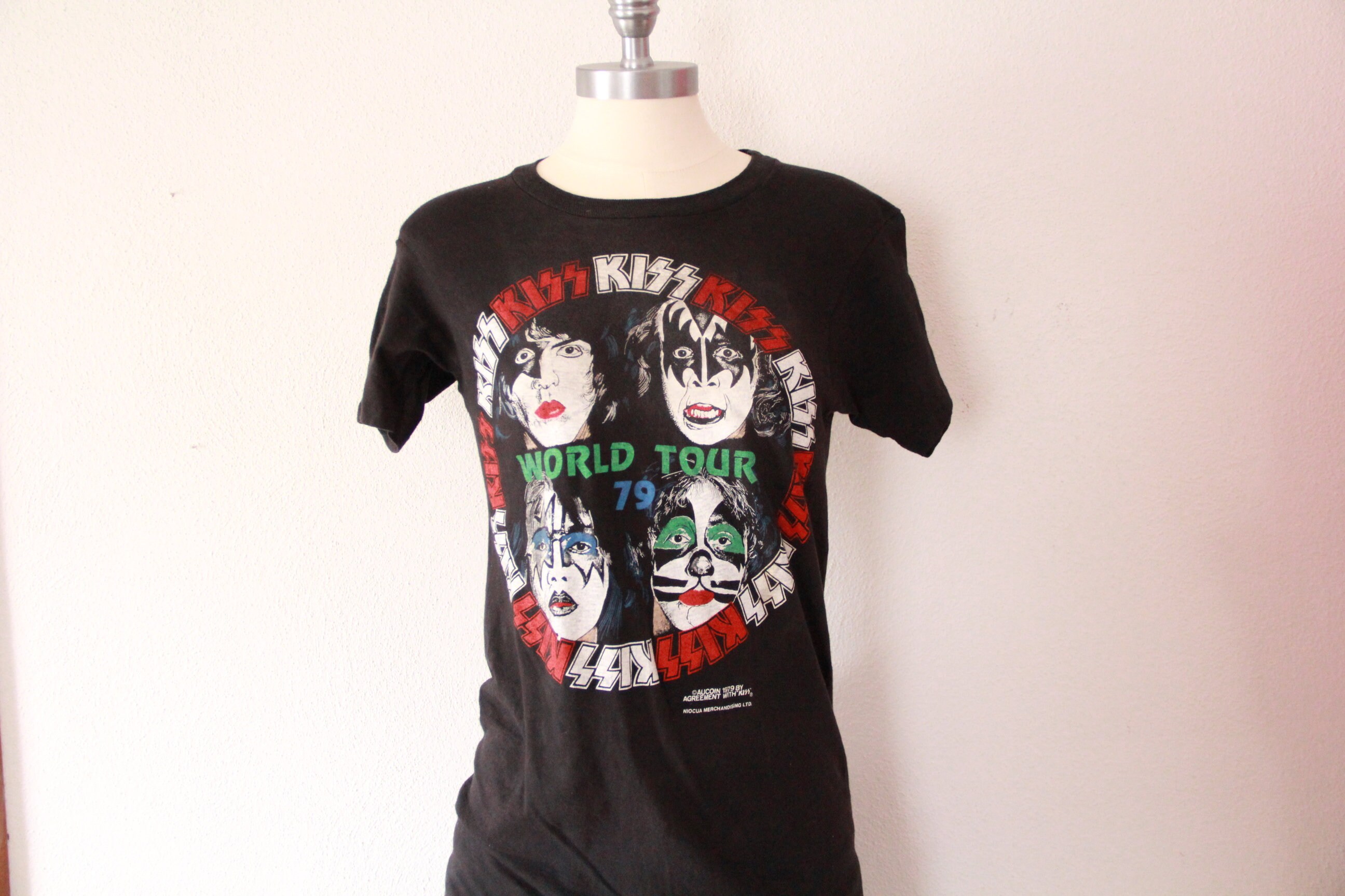 ヴィンテージ キッス 1979 ダイナスティ ツアー Tシャツ、オークイン 