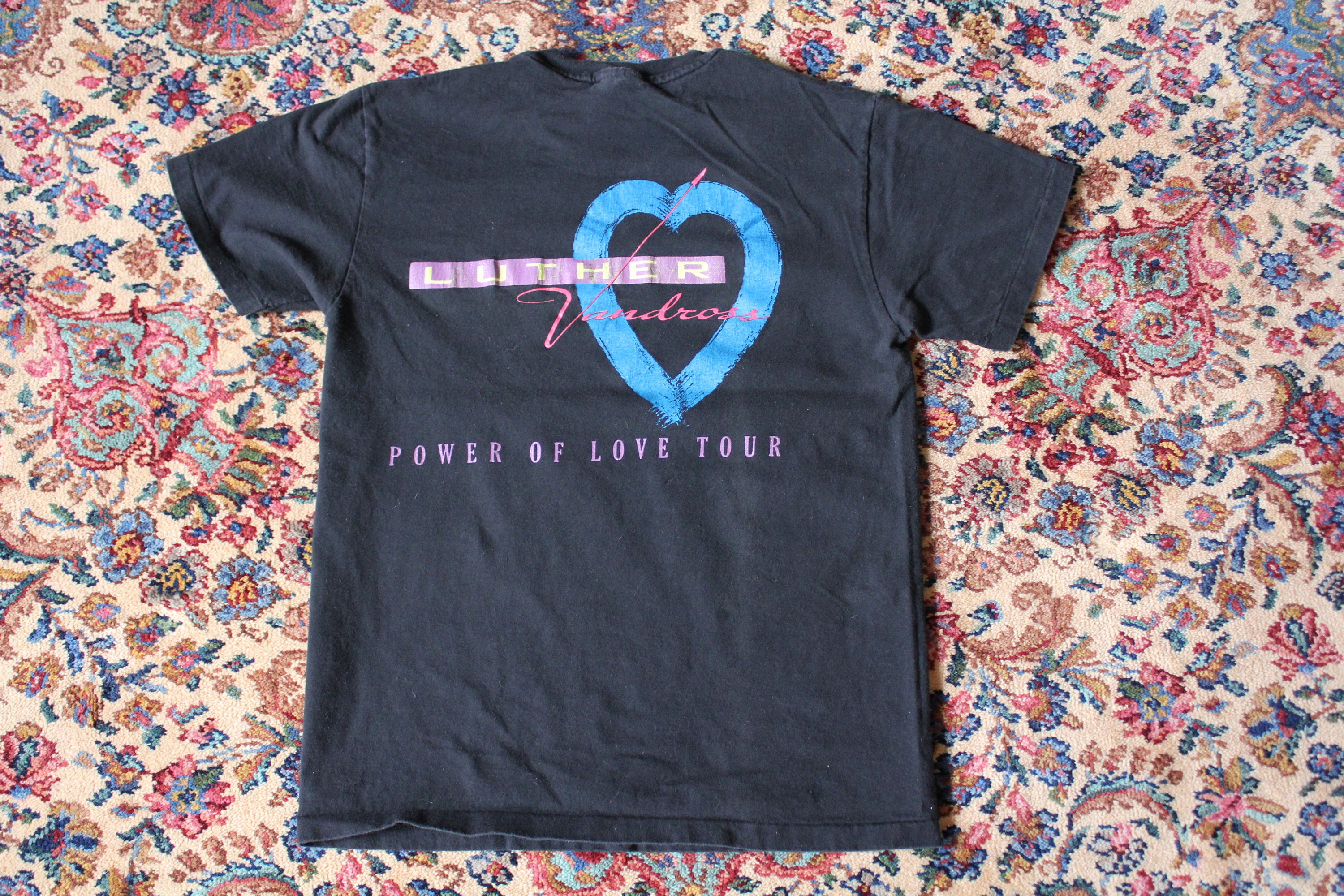 Luther Vandross Power of Love Tour Vintage Konzert T-Shirt 