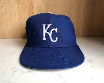 1980's KC Royals New Era Cap, Vintage MLB Hat 7 3/8