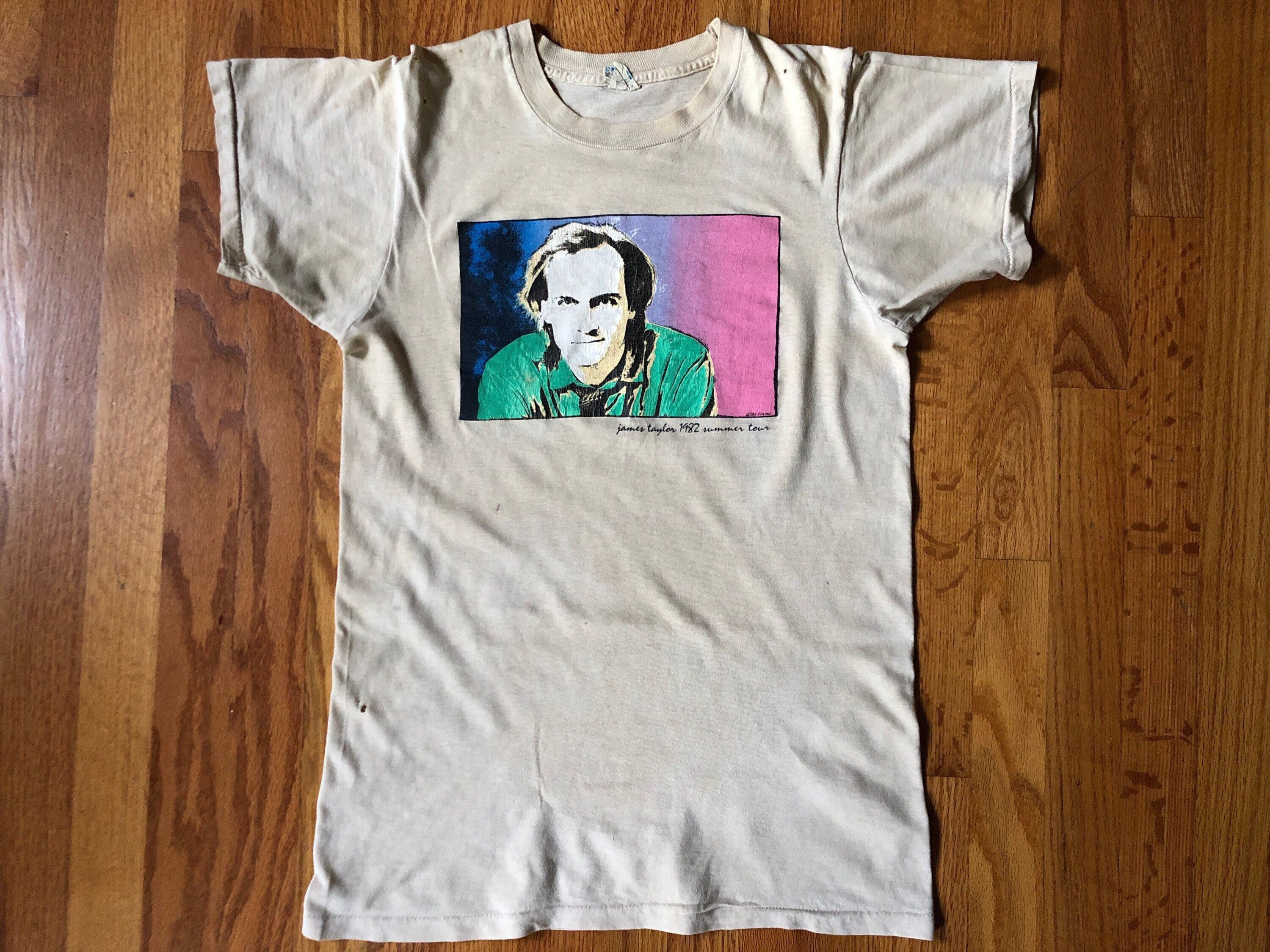 James Taylor 82 Concert T-shirt W/ J.t. Justa Terrestrial