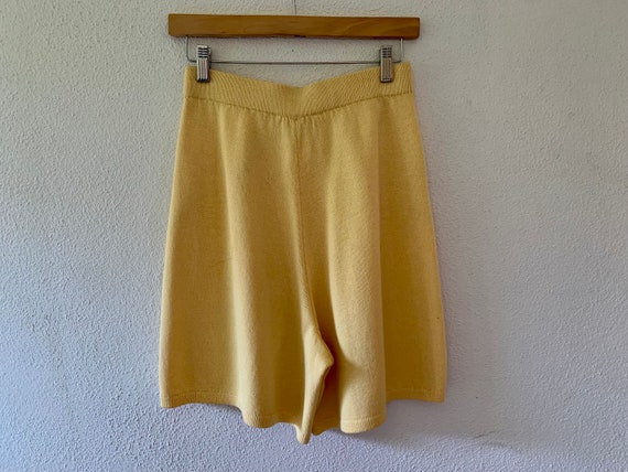 St. John Shorts, Yellow Knit Sportswear by Marie … - image 2