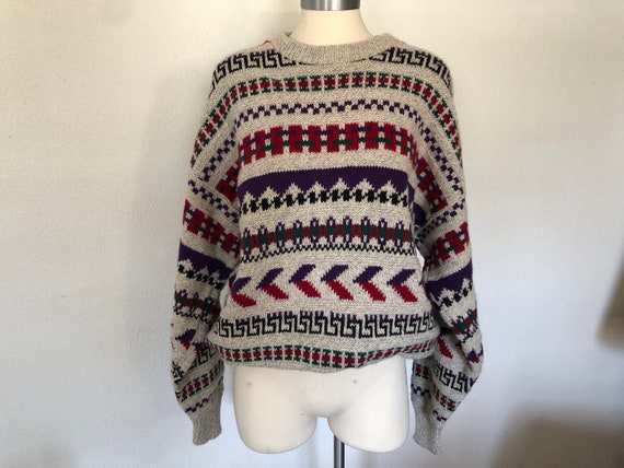 Buy 1980s Northern Isles Vintage Wool Sweater Made in USA 80s 90s Sweater Online in India Etsy