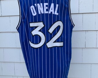 Shaquille O'neal Orlando Magic Blue Stripe NBA NIKE Jersey Size XL