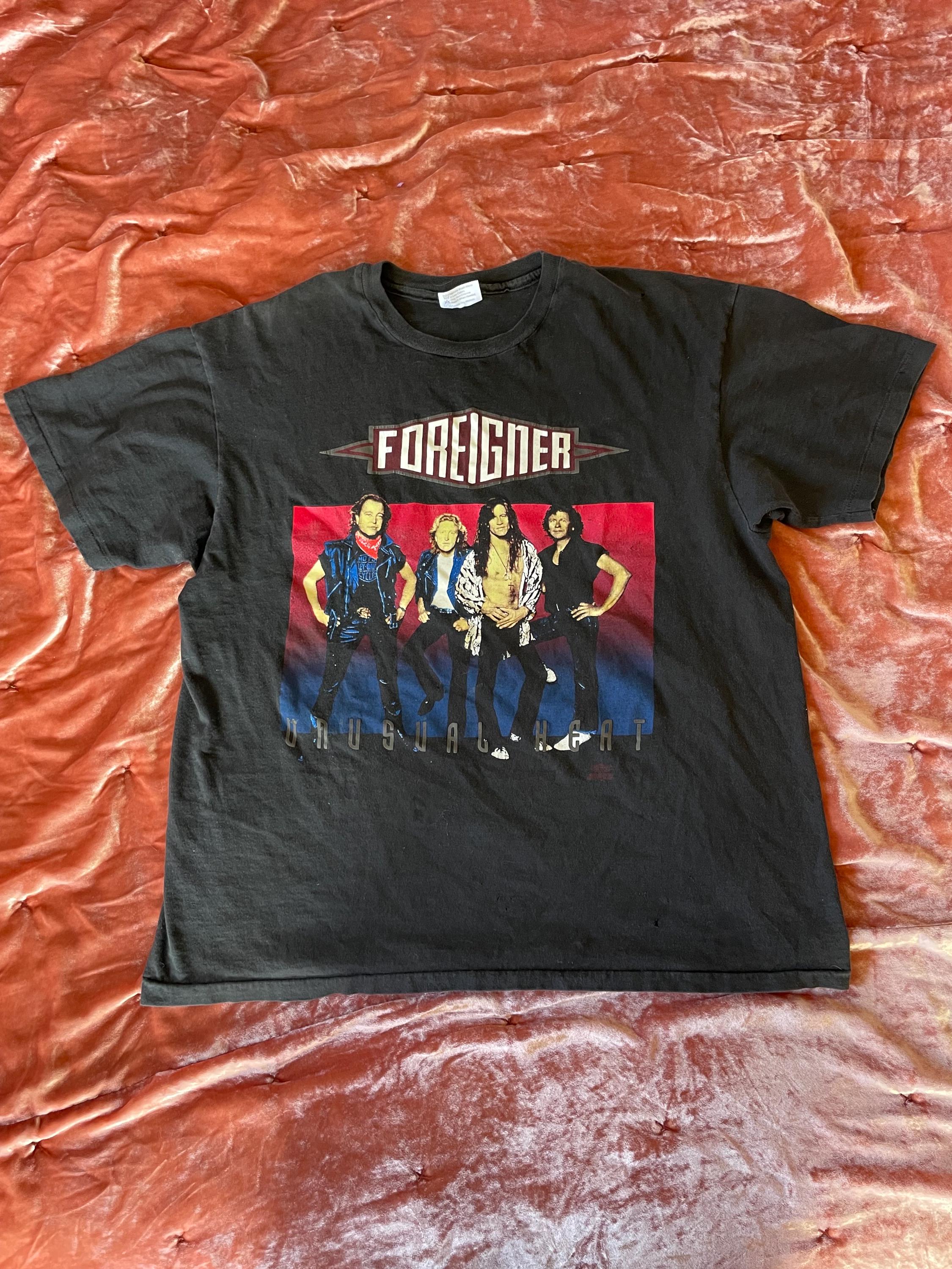 Vintage Foreigner 1991 Unusual Heat World Tour Concert T-shirt