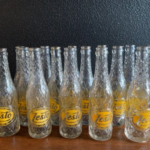 Vintage Zesto Bottles, Empty, For Zip and Zest, It's Just So Zesto, Soda Pop Bottles, Vintage Glass Bottles, Elks Bottling Works