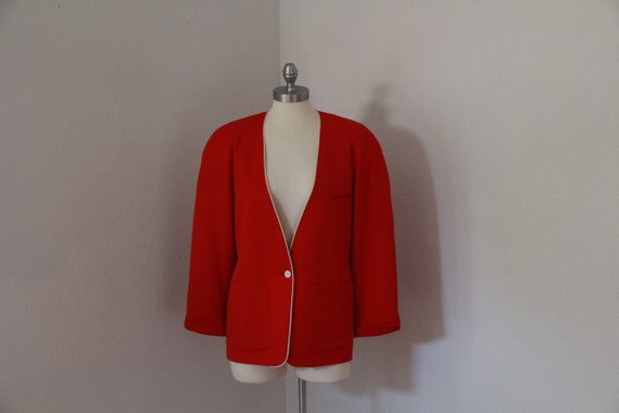 RED BURBERRYS’ Prorsum Blazer • Vintage • Authent… - image 7