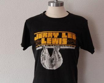 Jerry Lee Lewis Rockin the World 1984 Concert T-shirt