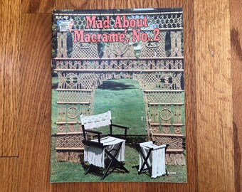 Mad About Macrame, No. 2 HA-40, Easy to Follow Macrame Guide, Vintage Macrame, 1970's Macrame