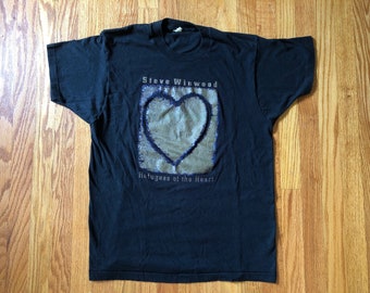 Steve Windwood 1991 Refugees of the Heart Tour Tshirt Vintage Concert Tees Vintage Rock Tshirt 90's Band Tees