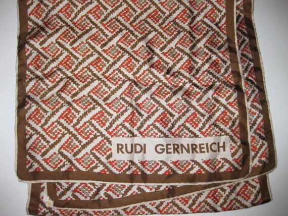 1960s Vintage Rudi Gernreich Scarf