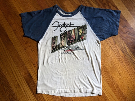 1978 Foghat Live On Tour Concert T-Shirt | Vintag… - image 1