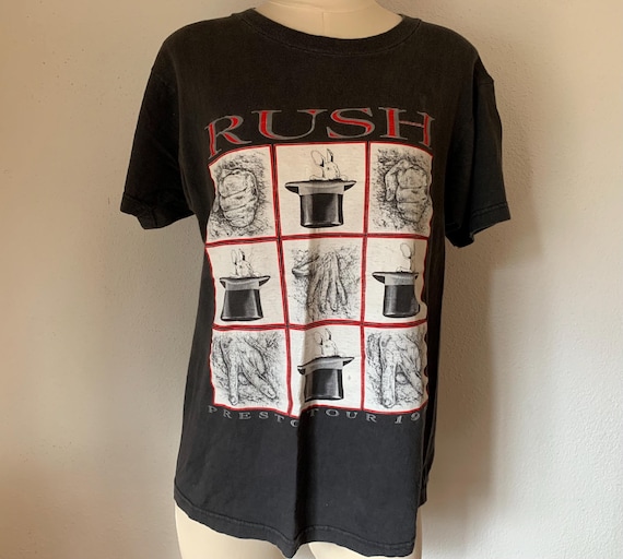 Rush Presto 1990 Tour Vintage Concert T-shirt Geddy Lee, Alex 