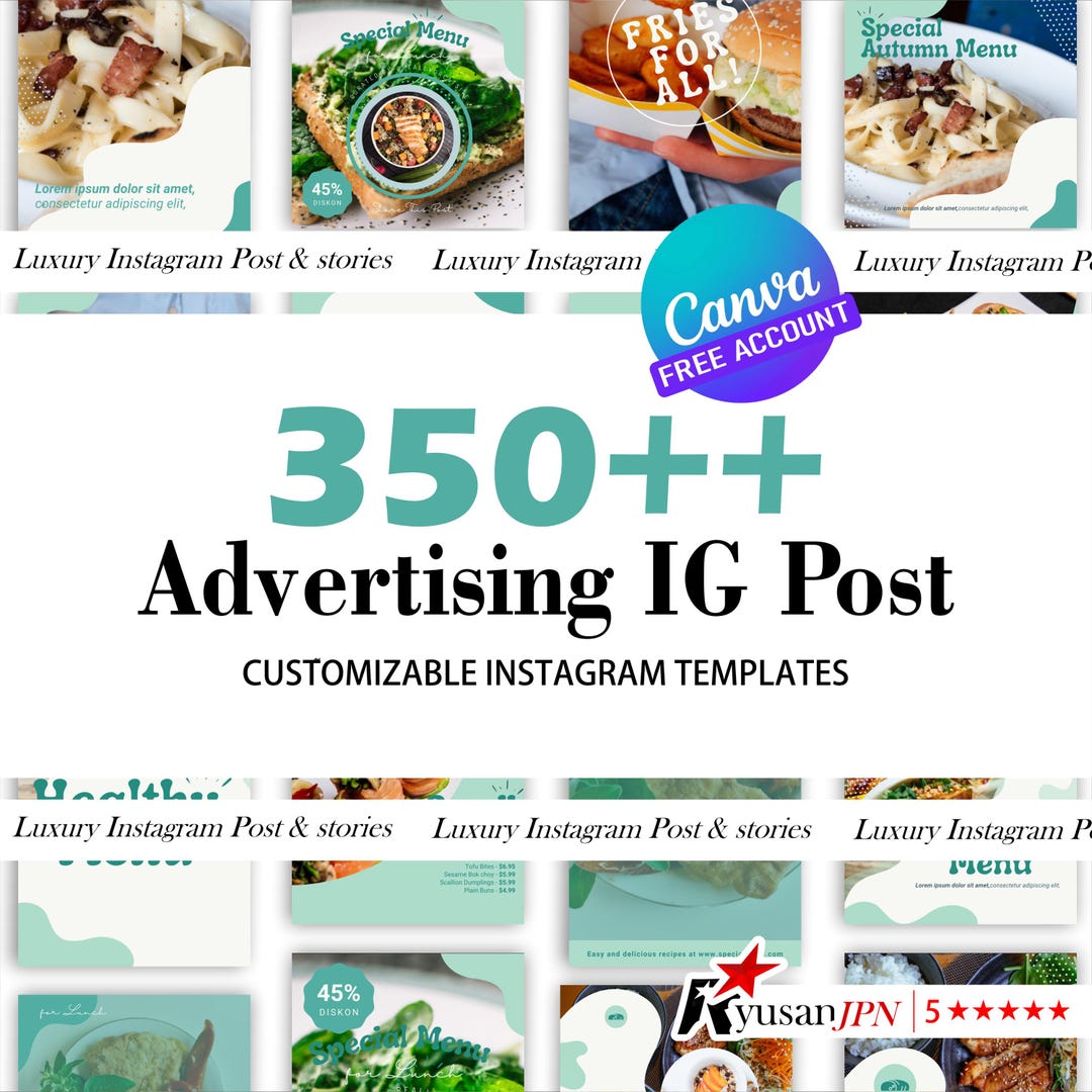 Restaurant Instagram Templates | 350+ Canva Designs for Food, Cafes ...