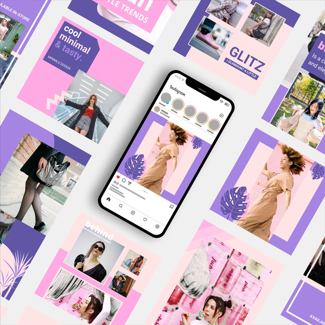 Fashion Boutique Instagram Templates: Social Media Content Set (digital ...