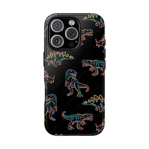 Dinosaur Phone Case - Tough Cases, Fun Gift for Dino Lovers, Kids & Adults, Unique Design, Birthday Present, Jurassic Vibes